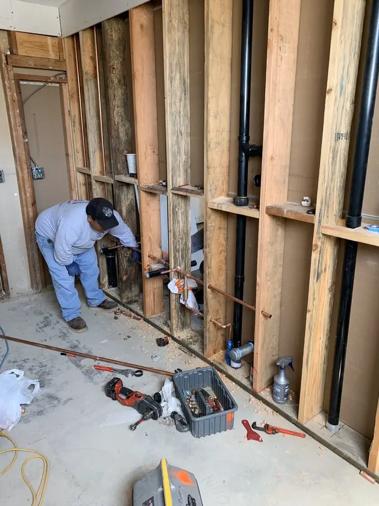 Commercial rough-in plumbing for Water Heater Replacement in Franklin Field South